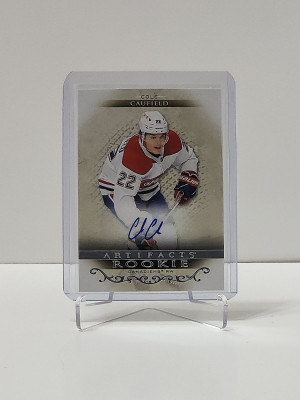 2021-22 Artifacts Cole Caufield Silver Rookie Auto Roman Numeral III front